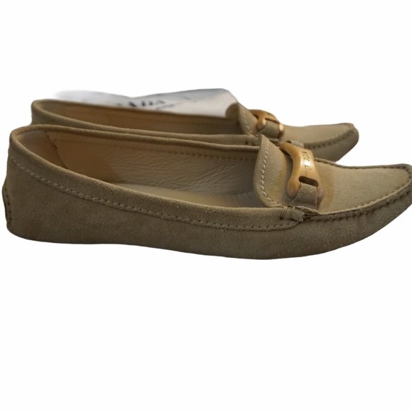 NIB Prada Suede Loafers Sabbia 35.5 / US 5 - Picture 5 of 9